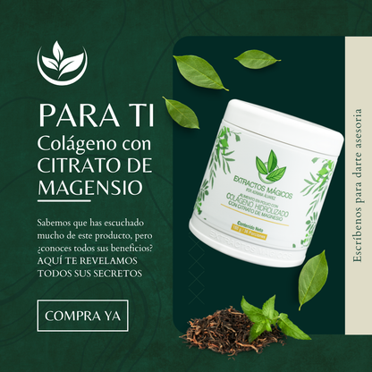 Colágeno Hidrolizado Con Citrato De Magnesio el Original de Extractos Mágicos™