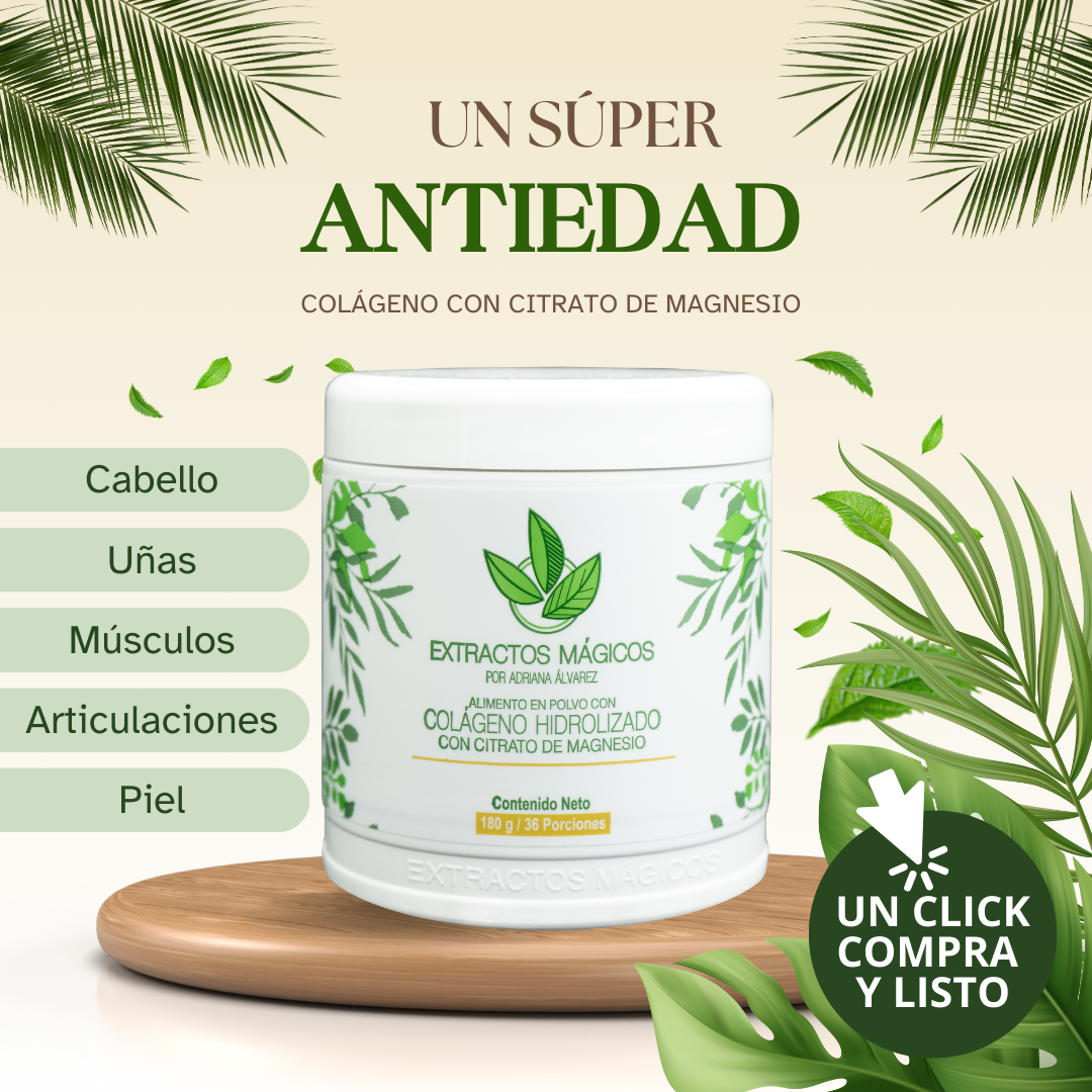 Colágeno Hidrolizado Con Citrato De Magnesio el Original de Extractos Mágicos™