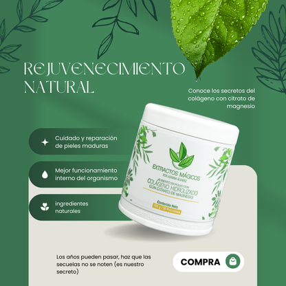 Colágeno Hidrolizado Con Citrato De Magnesio el Original de Extractos Mágicos™