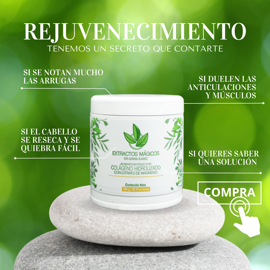 Colágeno Hidrolizado Con Citrato De Magnesio el Original de Extractos Mágicos™