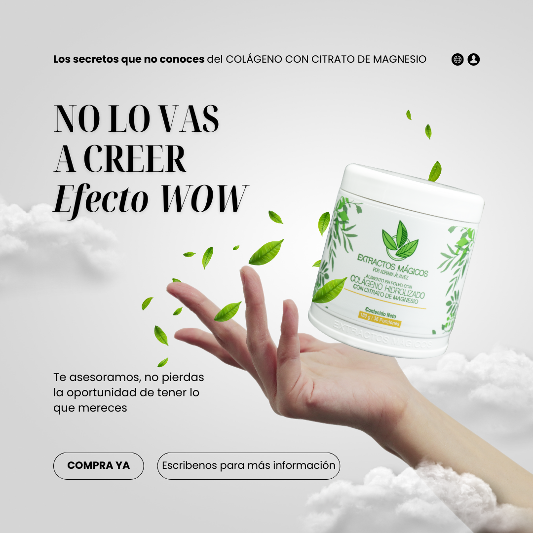 Colágeno Hidrolizado Con Citrato De Magnesio el Original de Extractos Mágicos™