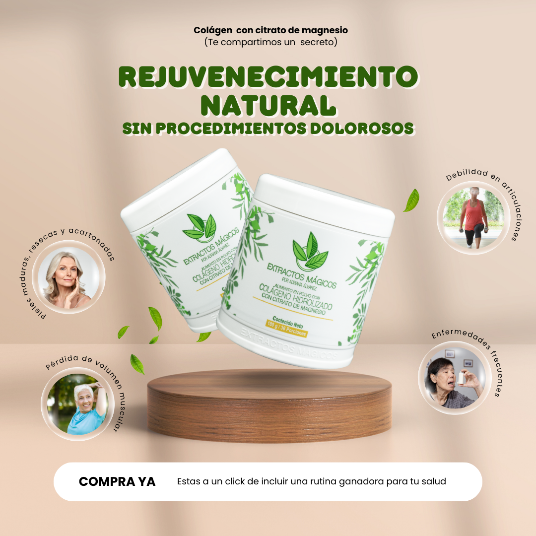 Colágeno Hidrolizado Con Citrato De Magnesio el Original de Extractos Mágicos™