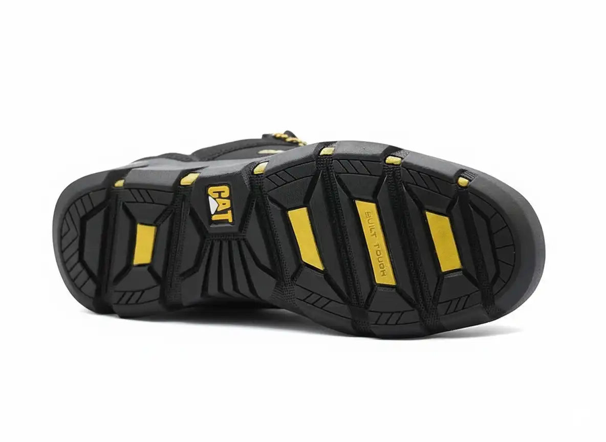 Bota Caterpillar® Importada Negras 100% cuero sin puntera Ref. 1343