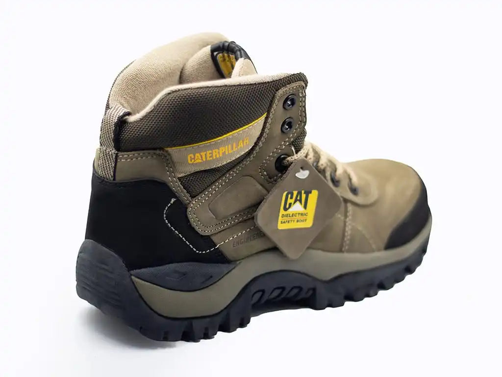Bota Caterpillar® Beige 100% cuero importada con puntera Ref. 1333