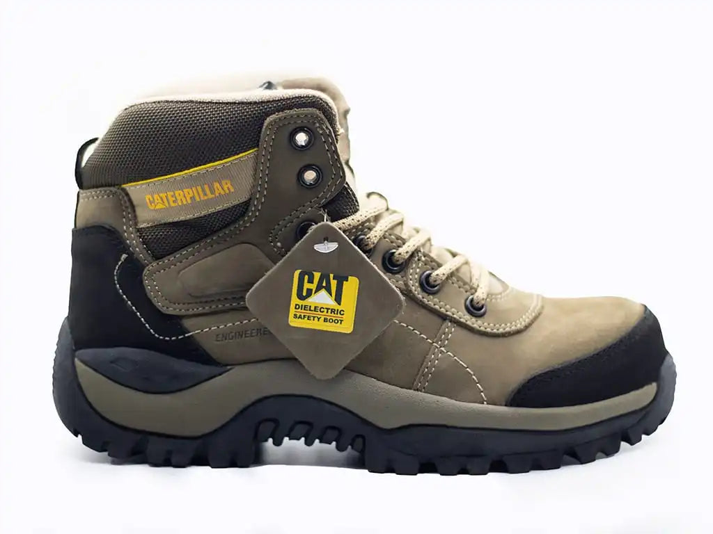 Bota Caterpillar® Beige 100% cuero importada con puntera Ref. 1333