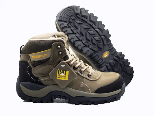 Bota Caterpillar® Beige 100% cuero importada con puntera Ref. 1333