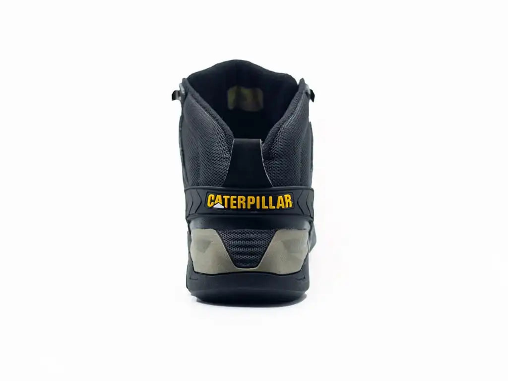 Bota Caterpillar® Importada Negras 100% cuero sin puntera Ref. 1343